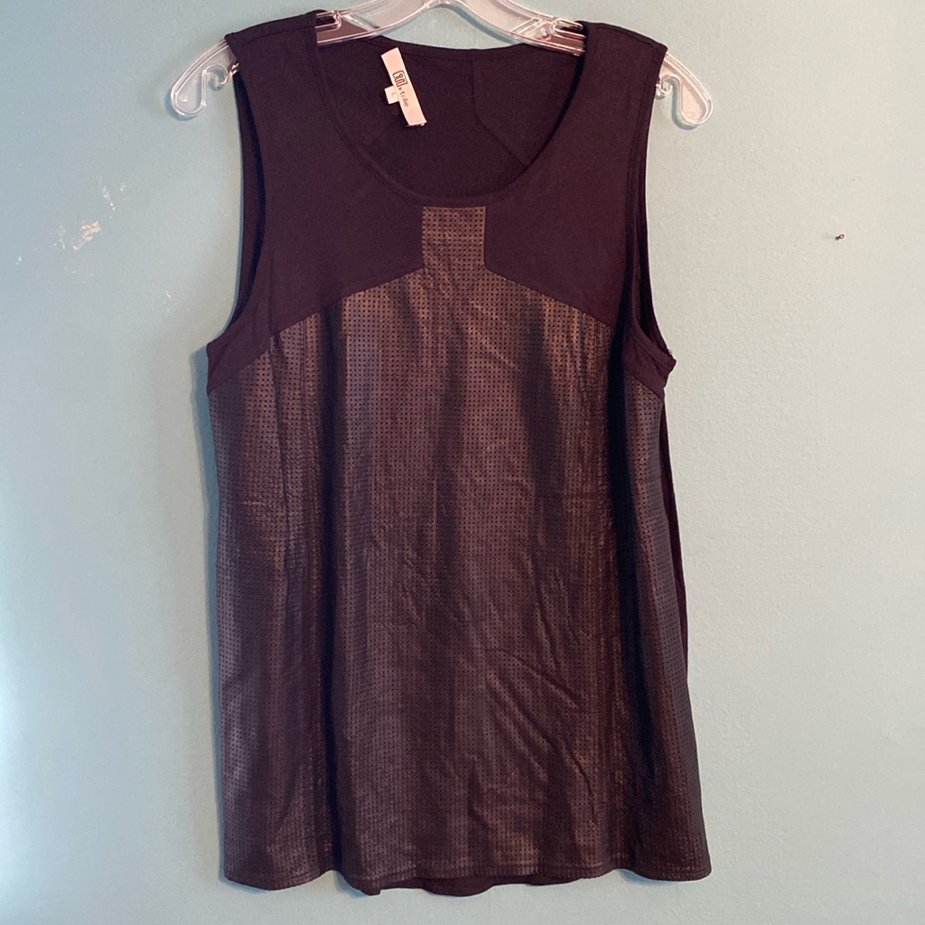 My Tribe Leather Tank Top